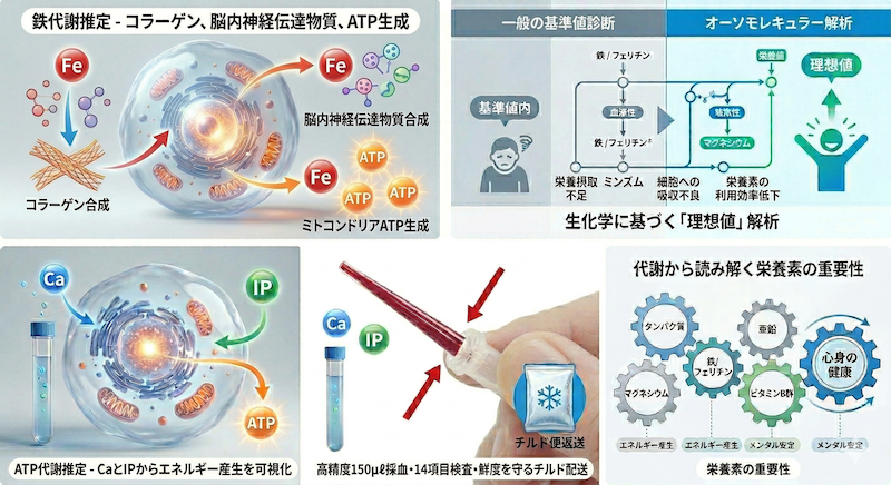 14項目の精密解析：鉄・タンパク・ATP代謝効率を可視化