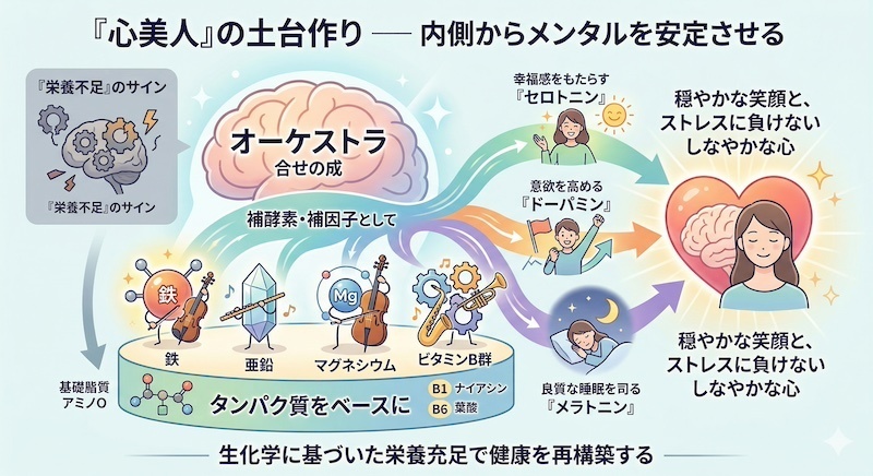 『心美人』の土台作り一内側からメンタルを安定させる
